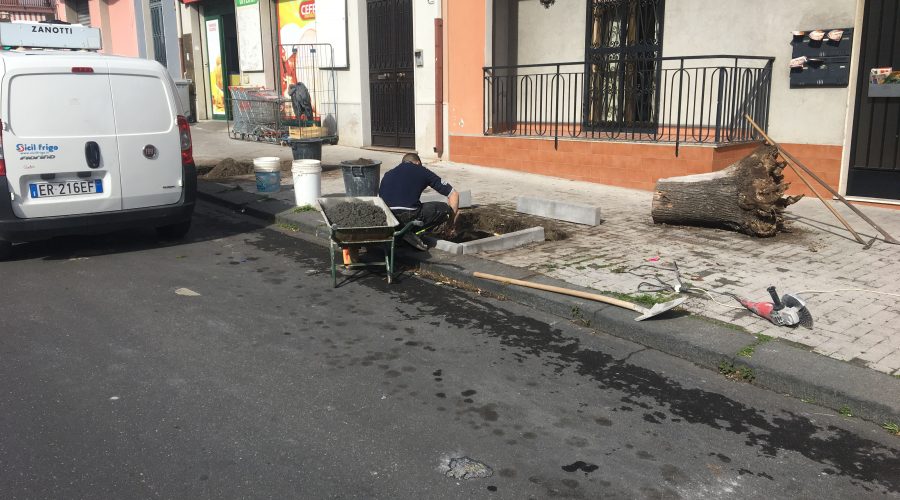 Riposto, interventi di riqualificazione urbana sul viale Amendola