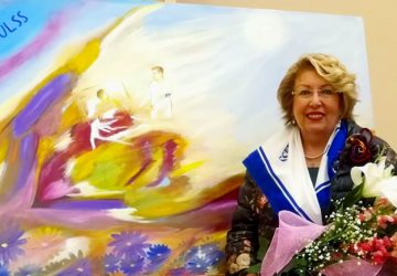 Gaggi: un artistico omaggio di Romua alla locale sezione dell&rsquo;Avulss