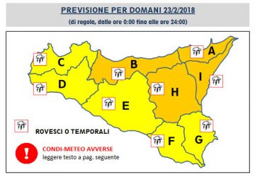Meteo in peggioramento: Protezione Civile dirama bollettino con stato di "preallarme". Scuole chiuse a Mascali e Calatabiano