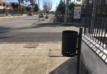 Mascali, in fase di installazione i nuovi cestini