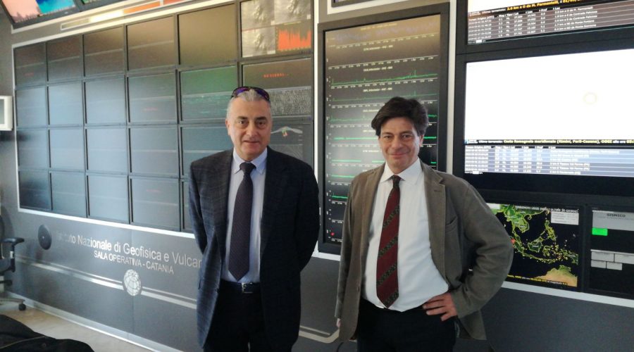 Catania, Questore Francini visita Osservatorio Etneo Ingv