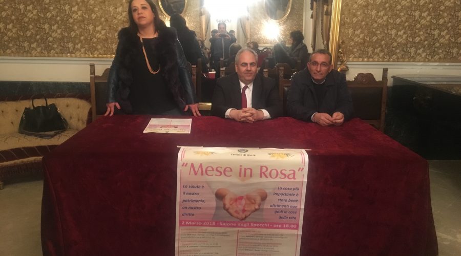 Giarre, presentato in municipio il progetto di prevenzione Mese in Rosa