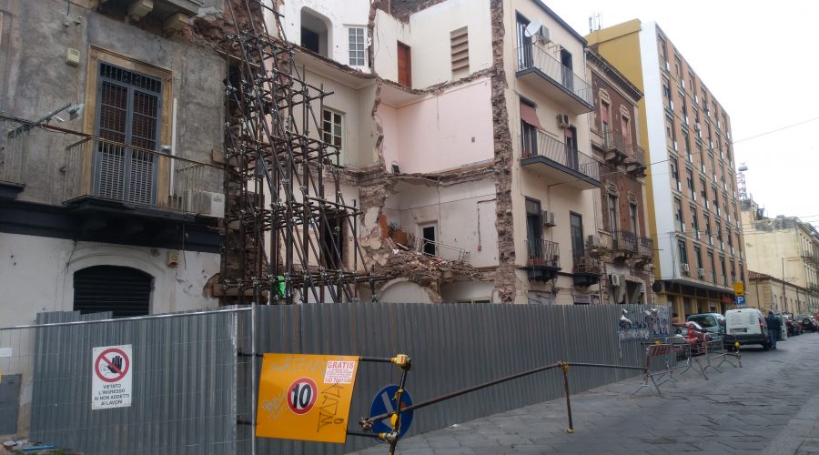 Catania, via Crispi: ad un anno dall’esplosione niente è cambiato