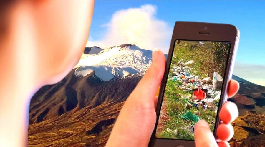 Smartphone e tablet per la lotta alle microdiscariche sul Vulcano