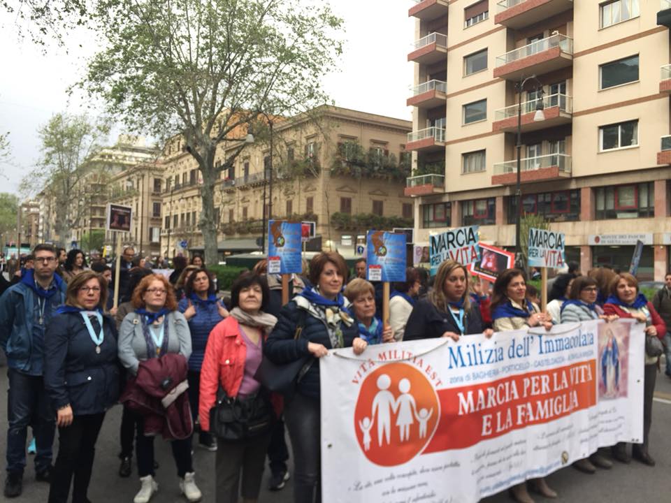 Palermo, ieri si è tenuta la Marcia per la Vita e la Famiglia
