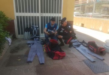 Giardini Naxos, pizzicati e sanzionati 3 sub. Sequestrata l&rsquo;attrezzatura per la pesca