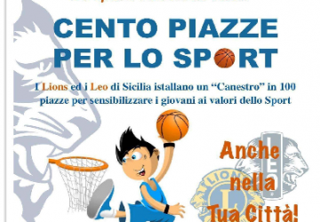 Anche a Giarre arriva &ldquo;Cento piazze per lo sport&rdquo; dei Lions Giarre Riposto