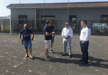 Riposto, sopralluogo del sindaco e assessore Copani al campo di Torre
