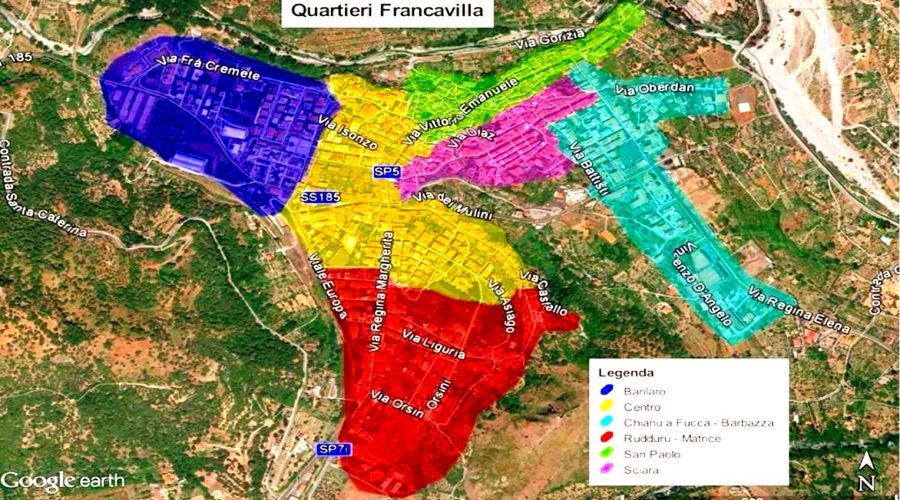 Francavilla di Sicilia, Comitati di Quartiere