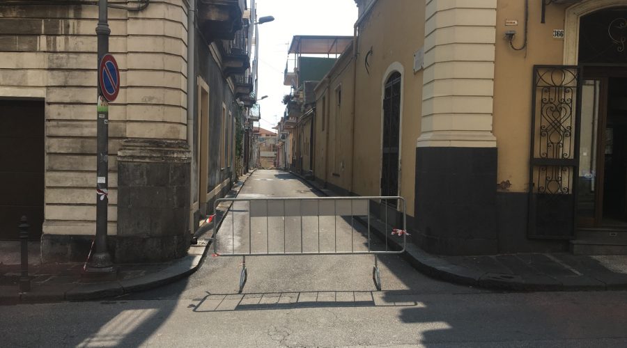 Giarre, ancora interdetta la via Pittella. Diffidati due proprietari di immobili