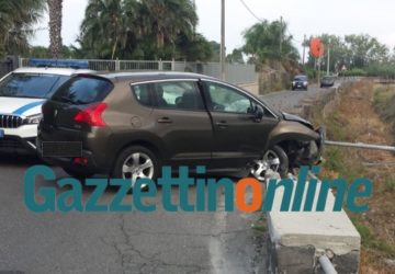 Incidente autonomo sulla provinciale Mascali Riposto: una donna ferita