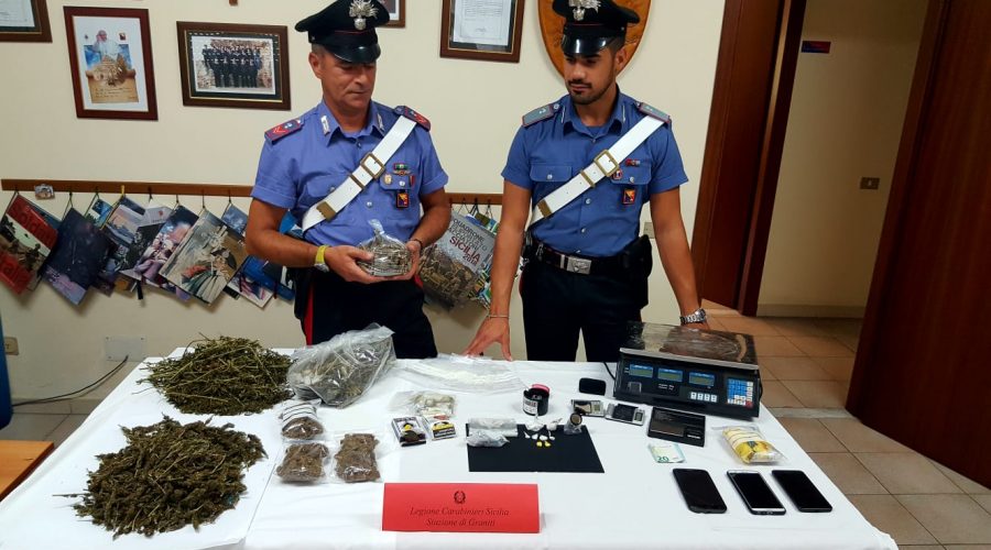 Gaggi: 17enne beccato con oltre 1 Kg di droga