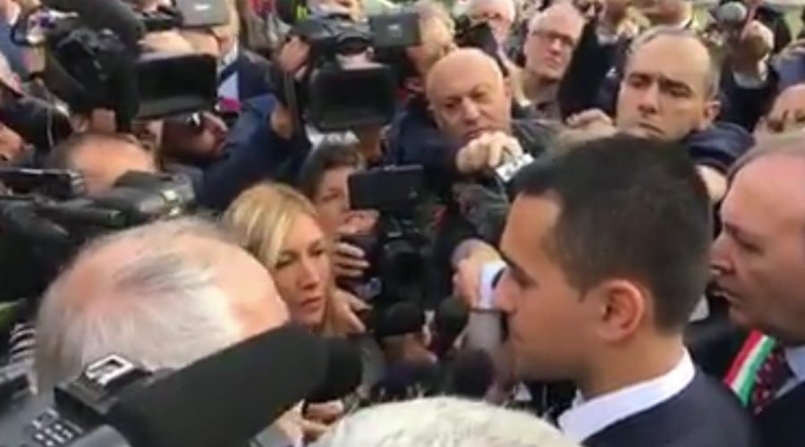 Paternò, visita del vice premier Luigi DI Maio: 5mld per anti-sisma e danni maltempo