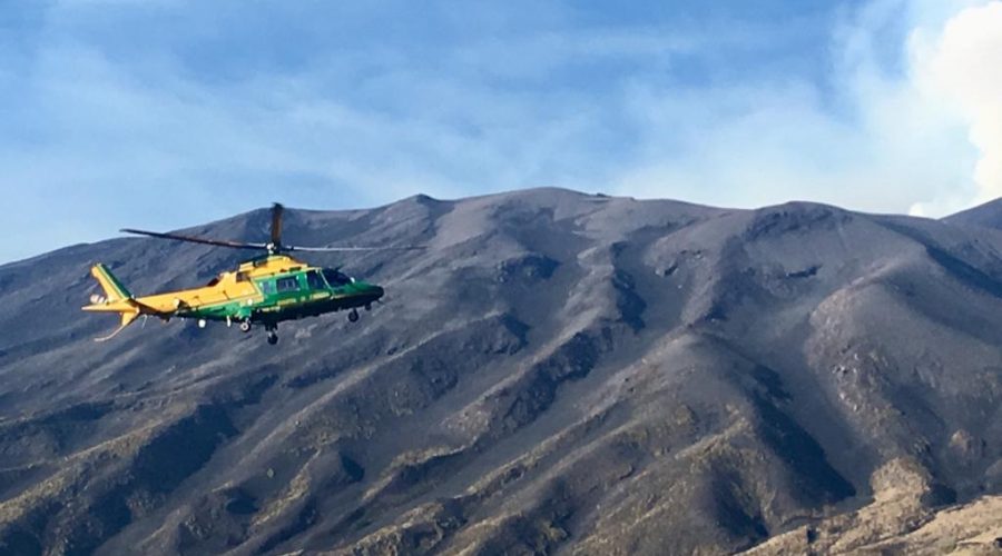 Esercitazione di ricerca e soccorso sull’Etna del Soccorso Alpino