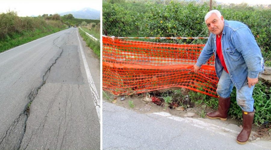 La S.P. 81 a Calatabiano: in viaggio sulla “strada degli orrori”
