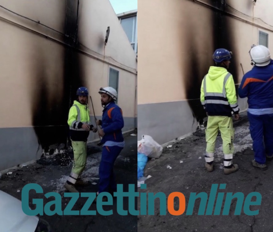 Giarre, incendiano un materasso, danni ad un cavo Enel e parete abitazione