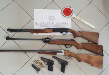 Catania, controlli detenzione armi
