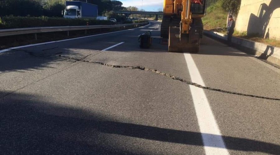 Autostrada A18: al via i lavori di ripristino del tratto interessato dal terremoto