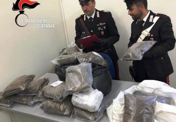 Catania, intercettato grosso carico di droga al Villaggio Dusmet: sequestrati 60 Kg di marijuana.