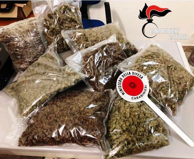 Catania, blitz in casa: scovati 6 chili di marijuana. Un arresto