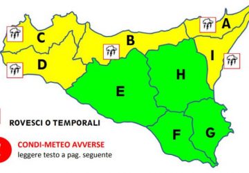 Allerta gialla nell&rsquo;area Jonica, arriva di nuovo il freddo