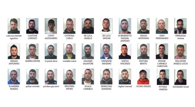 Catania, operazione Stella Cadente, 37 arresti. Decapitato il gruppo dei Nizza NOMI FOTO VIDEO