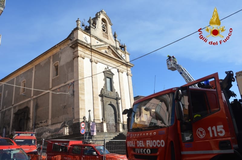 Terremoto, proseguono a Milo e Aci Catena opere di messa in sicurezza delle chiese