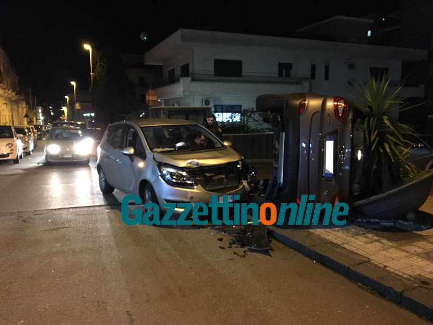 Giarre, violento incidente tra via Gravina e via Musumeci VIDEO