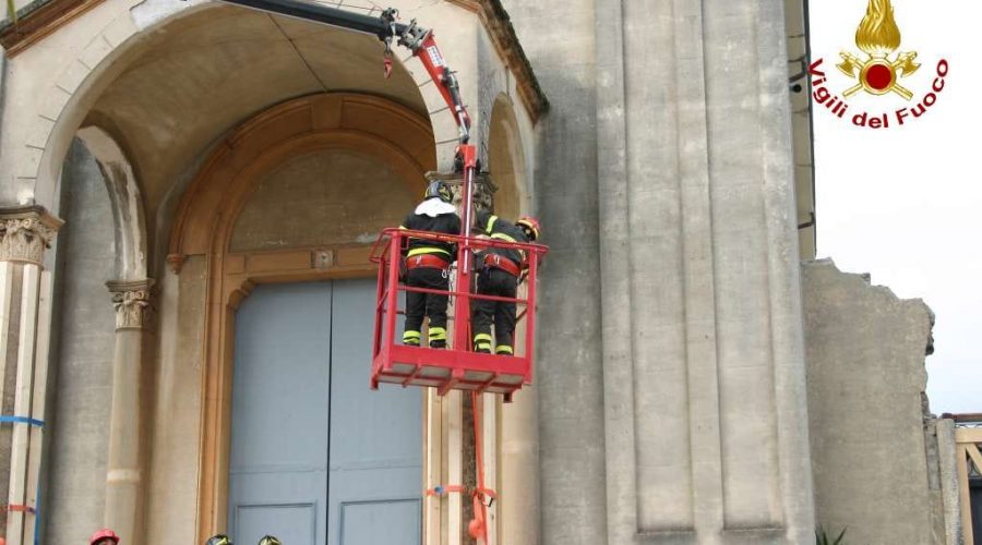 Terremoto Santo Stefano: interventi di messa in sicrezza nelle chiese di Pennisi e Milo