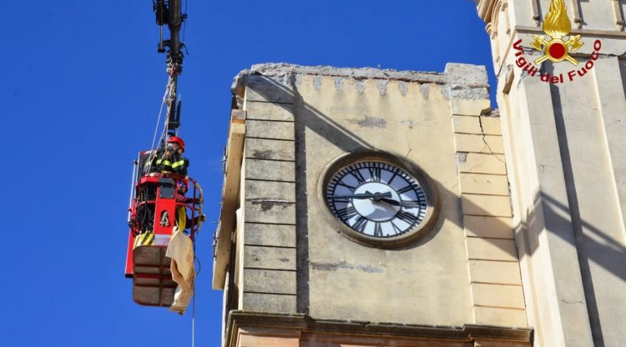 Terremoto, interventi manutentivi nella chiesa del Carmine di Pennisi