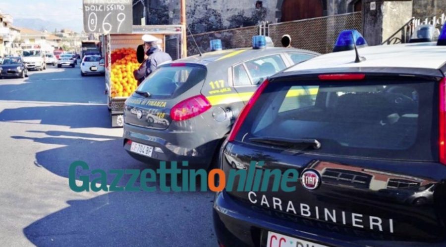 Giarre, controlli interforze ambulantato “selvaggio”: sequestrati 800 kg di frutta