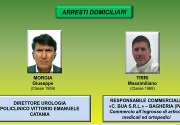Catania, corruzione appalti sanit&agrave;: eseguite 6 misure restrittive. In manette il prof. Morgia NOMI FOTO DETTAGLI