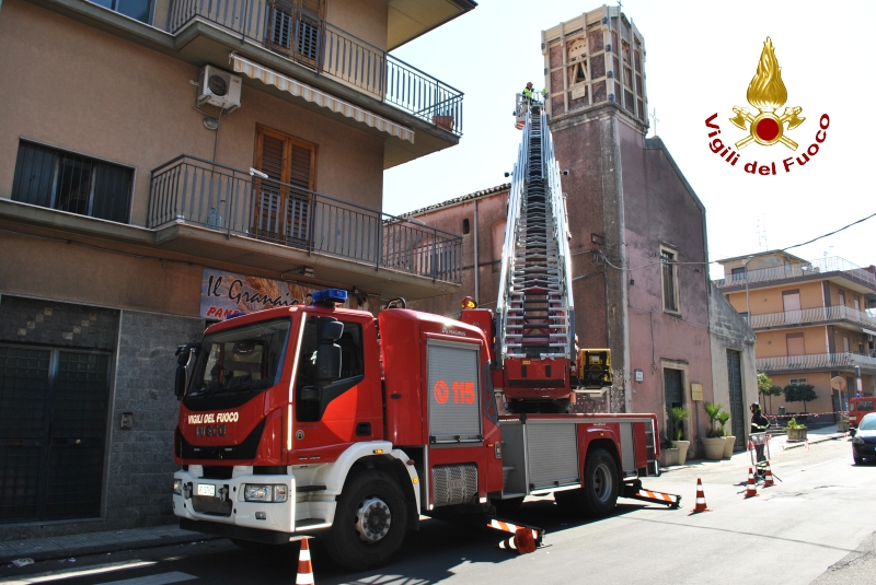 Aci Catena, ultimata dai Vvf messa in sicurezza della chiesa di Santa Maria della Pietà