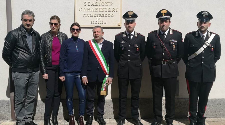 Fiumefreddo, carabinieri si insediano nella nuova sede del Comando Stazione