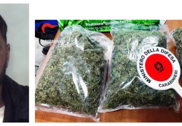 Catania,  minore arrestato mentre prende in consegna 1 Kg di &ldquo;fumo&rdquo;. Preso anche l&rsquo;uomo che gli ha affidato la droga