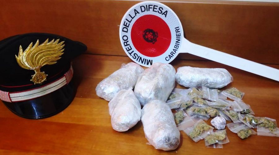 Catania (Librino), beccati pusher e vedetta sotto i portici in viale Castagnola.