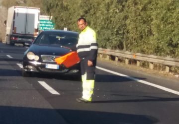 A18, incidente autonomo, rallentamenti vicino la barriera di San Gregorio