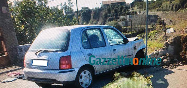 Riposto, Micra si schianta contro un muro: muoiono marito e moglie di Pozzillo