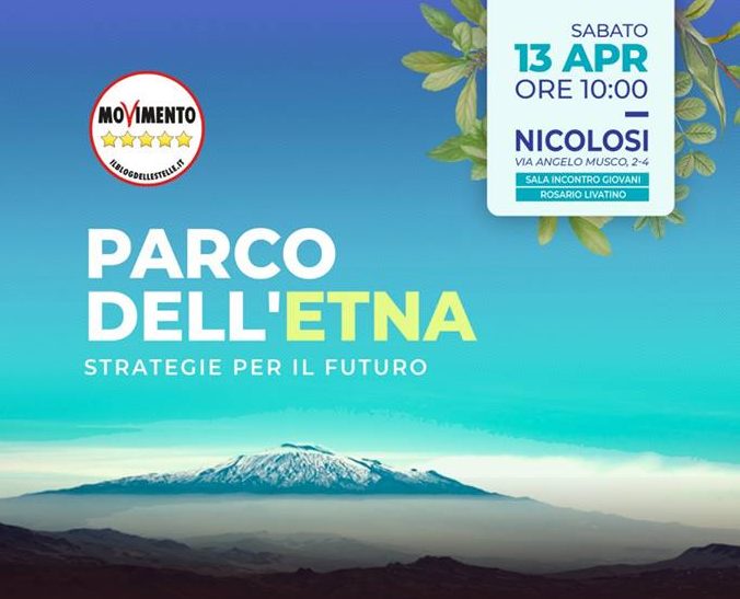 Nuove strategie per il Parco dell’Etna: sabato 13 a Nicolosi il dibattito promosso dal M5S