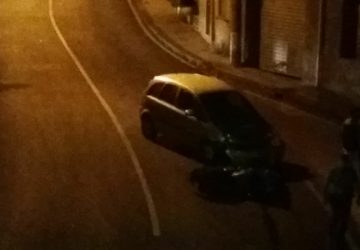 Fiumefreddo, incidente tra auto e moto in via Ponte Minissale