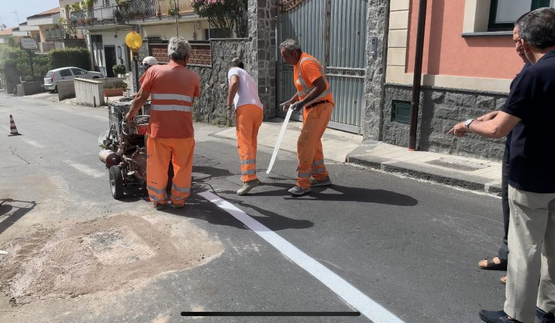 Carruba di Giarre, da oggi il nuovo piano viario in via San Martino