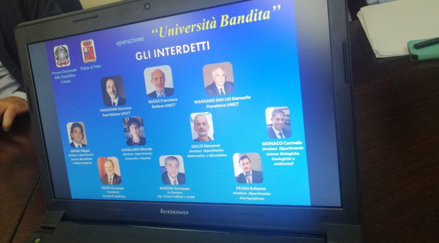 Tempesta all’Università di Catania: sospesi il Rettore e 9 professori. 60 professori indagati I NOMI VIDEO