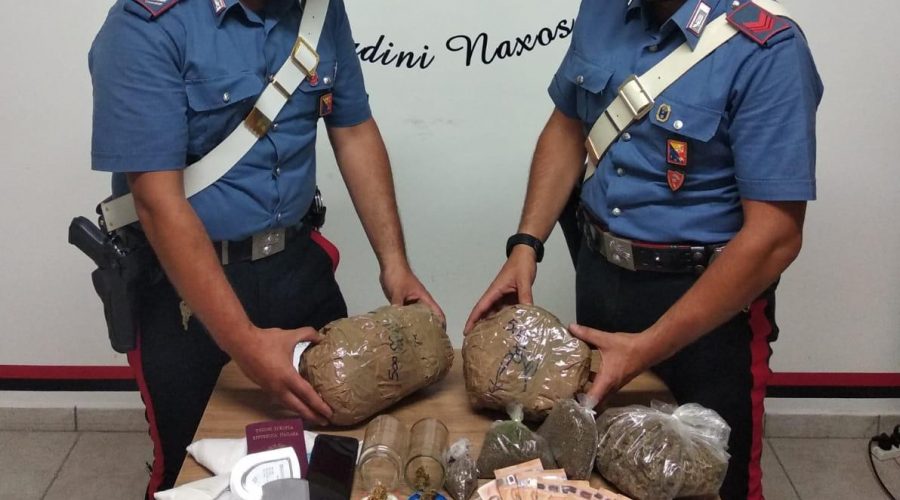 Taormina, a casa con oltre 1 kg di droga: arrestato 36enne