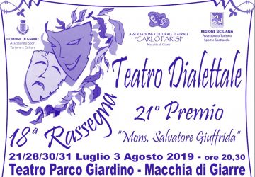Giarre, tutto pronto a Macchia per la 18esima edizione della rassegna teatrale