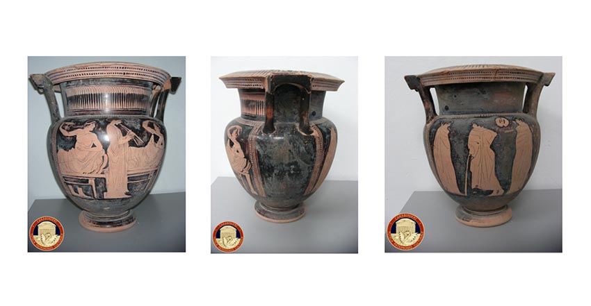 Aci Castello, Carabinieri sequestrano prezioso vaso del V sec. a.C.
