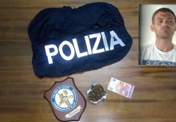 Acireale, la polizia ferma uno spacciatore di erba