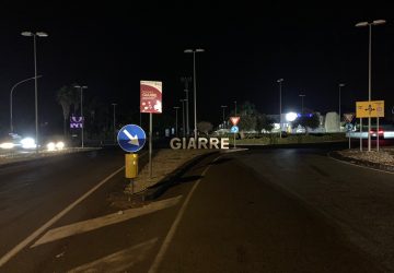 Giarre, parzialmente ripristinato impianto illuminazione rotatoria