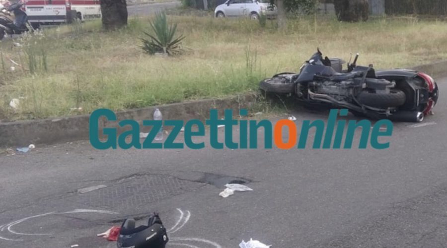 Mascali, grave incidente stradale in via Amato. Scontro auto moto: interviene elisoccorso