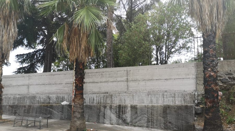 Parco di San Giovanni Montebello, ultimati i lavori nel muro di cinta