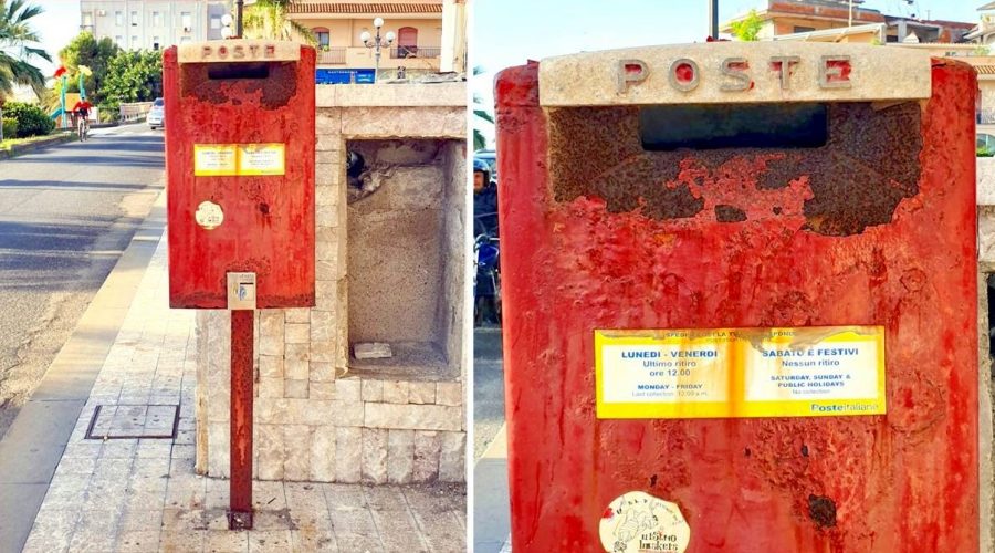 Giardini Naxos: sul lungomare una “orripilante” cassetta delle lettere
